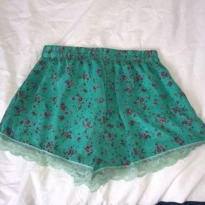 Nordstrom BP Sheer Lace Floral Shorts
